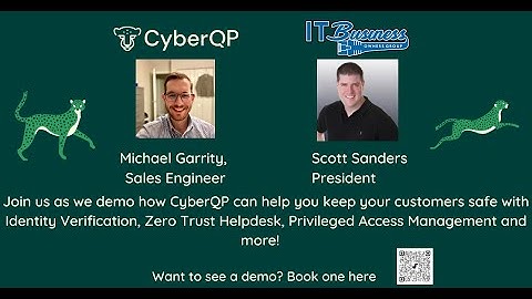 ITBOG Livestream Demo - CyberQP
