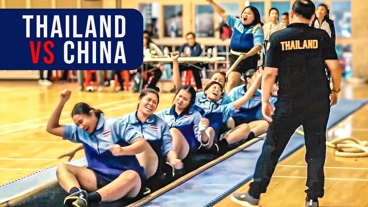 Vietnam vs Taiwan Tug of War 😱 Taiwan Ladies Too Strong! | Indoor Tug ...