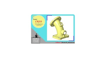 Complex part design with Drawing tutorial for beginners | Creo Parametric