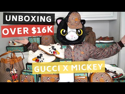 UNBOXING HUGE $16,000 LIMITED EDITION GUCCI X DISNEY MICKEY MOUSE  COLLECTION HAUL