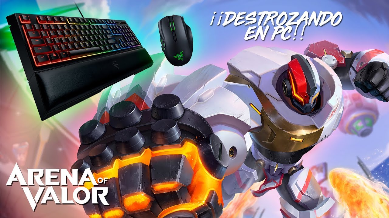 JUEGO ARENA OF VALOR EN ORDENADOR Y DESTROZO CON RATON Y TECLADO JUEGO ARENA OF VALOR EN ORDENADOR Y DESTROZO CON RATON Y TECLADO