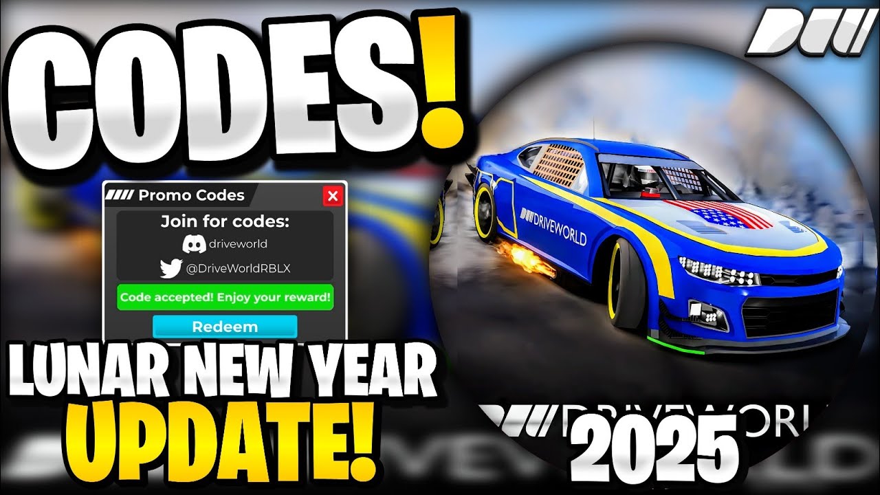 🔥*NEW* ALL WORKING LUNAR NEW YEAR UPDATE CODES FOR DRIVE WORLD! ROBLOX ...