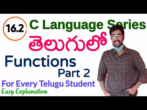 Functions in C language Part 2 | C language in telugu GATE CS | Functions in telugu | Vamsi Bhavani