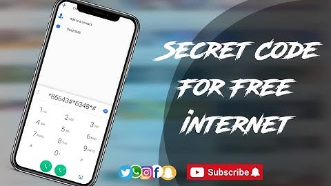 Unlimited free internet secret code (Android & IOS)