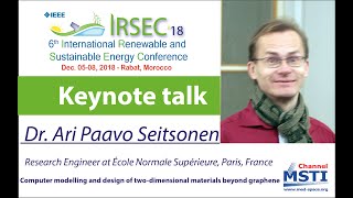 IRSEC'18 - Computer modelling and design of two-dimensional materials beyond graphene