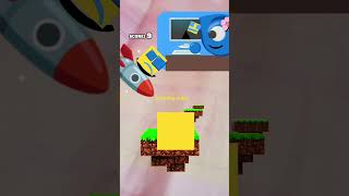 blue cat playing geometry dash