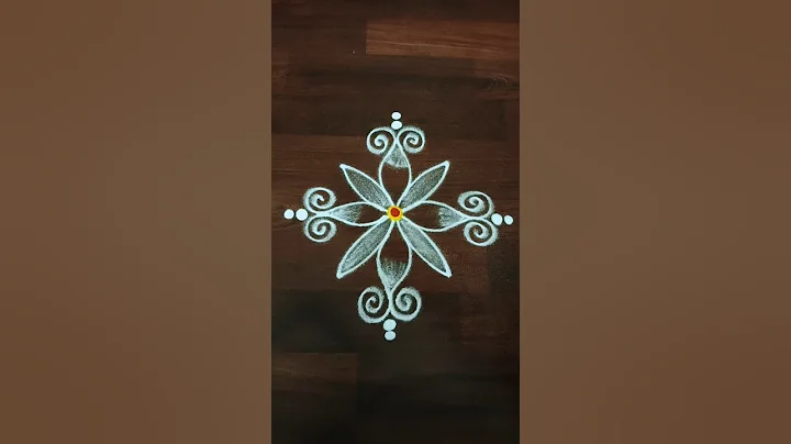 3*3 Easy Flower kolam designs for beginners 🌺#rangoli #easyrangoli #beginnersrangoli #shorts