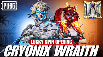 😱$10,837UC New Cryonix Wraith Ultimate Set Lucky Spin Opening🤯|🔥PUBG MOBILE🔥
