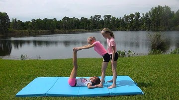3 person acro stunts /stunts