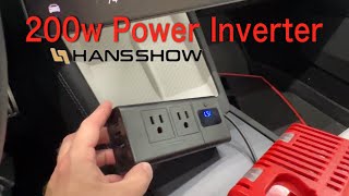200W Car Power Inverter by Hansshow Amazon is smart enough to sense a 12v or 16v source! #tesla
