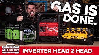 NO MORE Gas Generators! MEGA Inverter Head 2 Head! Milwaukee MX FUEL CarryOn vs EGO Nexus vs DeWALT