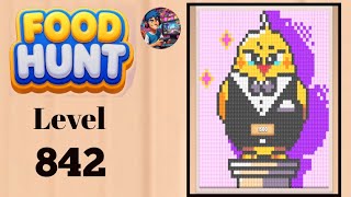 Food hunt pixel puzzle level  842 solution and walkthrough for gameplay 