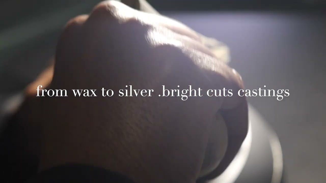 Hand Engraving silver casting .bright cuts.