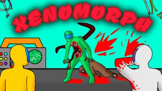 xenomorph, an alien attack/ Animation video #aesthetic art explosion