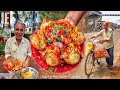 After 16 Years Of Govt Service He Started Selling Golgappa | Hardworking Old Man | Street Food India