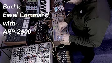 Buchla 208c Easel Command with ARP 2600 electronic music performance live improvisation