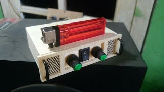cara buat miniatur bok power ampli dari triplek , how to make mini cabinet amplifier