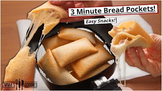 3 Minute SNACKS / MEALS that Will Change Your Life | Easy BREAD POCKETS image