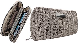 DIY Crochet Purse With 3 Pockets