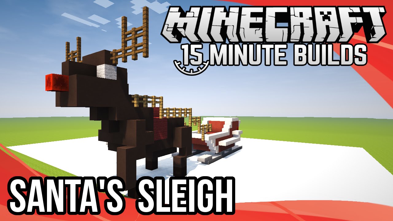 Minecraft 15-Minute Builds: Santa's Sleigh - YouTube