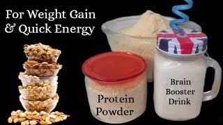 Homemade Protein Powder | Weight Gain & Brain Booster Powder