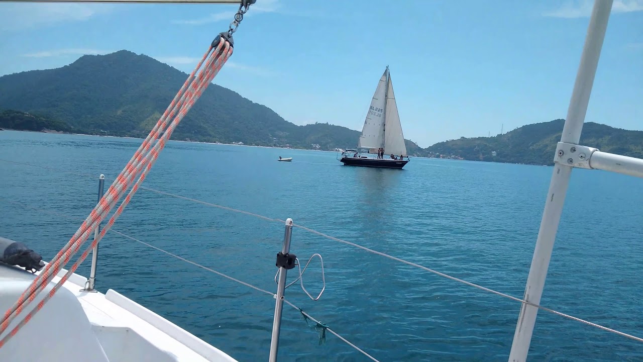 Velejada para testes de vela e motor