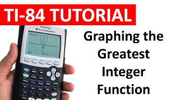 How to Graph the Greatest Integer Function y = int2x on the TI 84 | Cole