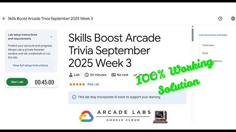 Skills Boost Arcade Trivia September 2025 Week 3 - Quiz Answers | #qwiklabs | #arcade | #solution