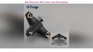 Review Frap Black Shower Faucets Bathtub Faucet Single Holder Long Nose Bathroom Faucet Bath Mixer
