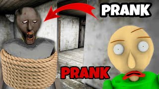 GRANNY KIDNAPPED BY BALDI | GRANNY PRANKED ME (Part 1)