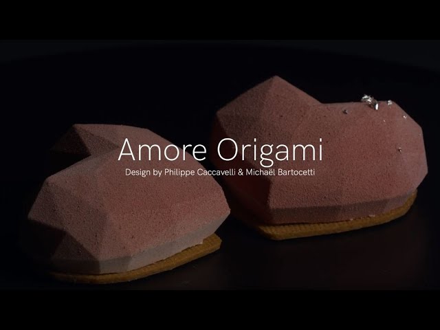 Moule en silicone coeur amore Origami silikomart