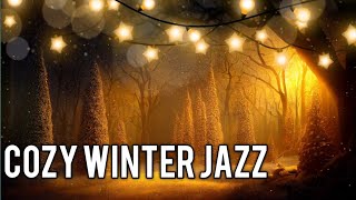 Cozy winter jazz, winter coffee shop ambience with smooth jazz, smooth jazz, Night winter Jazz