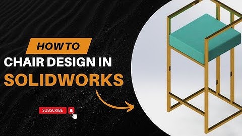 Solidworks 3D chair design in weldmets #solidworks #chair #solidworkstutorial
