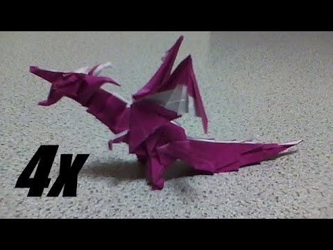 Origami Fiery Dragon 折り紙 折り方 ドラゴン Time Lapse タイムラプス Youtube