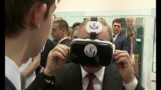 Что увидел Путин в шлеме виртуальной реальности