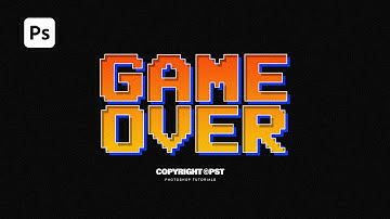 How to Create Retro Pixel Game Text Effect in Photoshop - Photoshop Tutorials