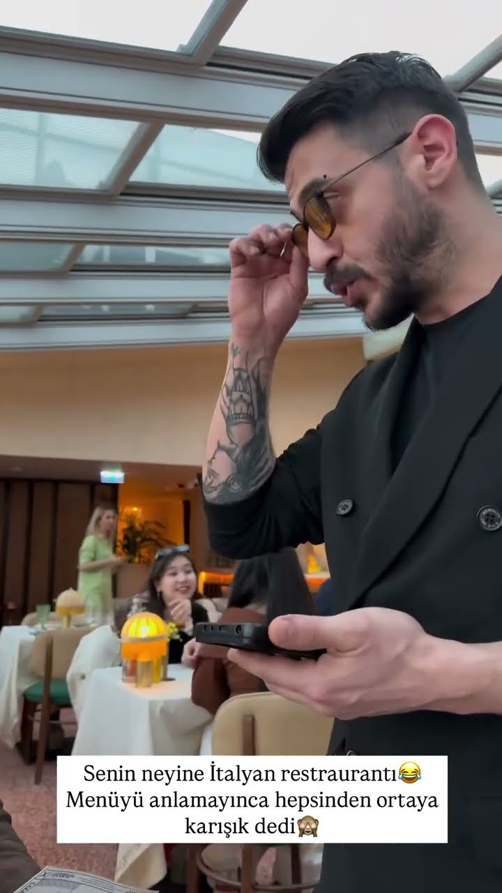 Senin neyine İtalyan restoranı?Menüyü anlamayınca hepsinden ortaya karışık dedi?