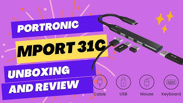 Portronics mport 31c usb c hub (4-in-1) unboxing and review #portronics #usb #usbhub #extension