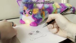 I Draw DJ Furby (with his help!)