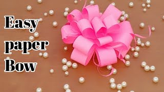 How to make a paper Bow gift wrap || easy origami  Bow || DIY paper crafts