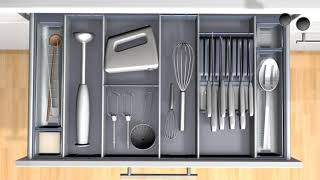 ORGA LINE knife holder  Optimal organisation and safe storage for your knives   Blum