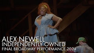 Alex Newell | Independently Owned | FINAL BROADWAY PERFORMANCE