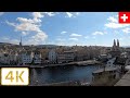 Old Town walk in Zurich, Switzerland | Spring 2021【4K】