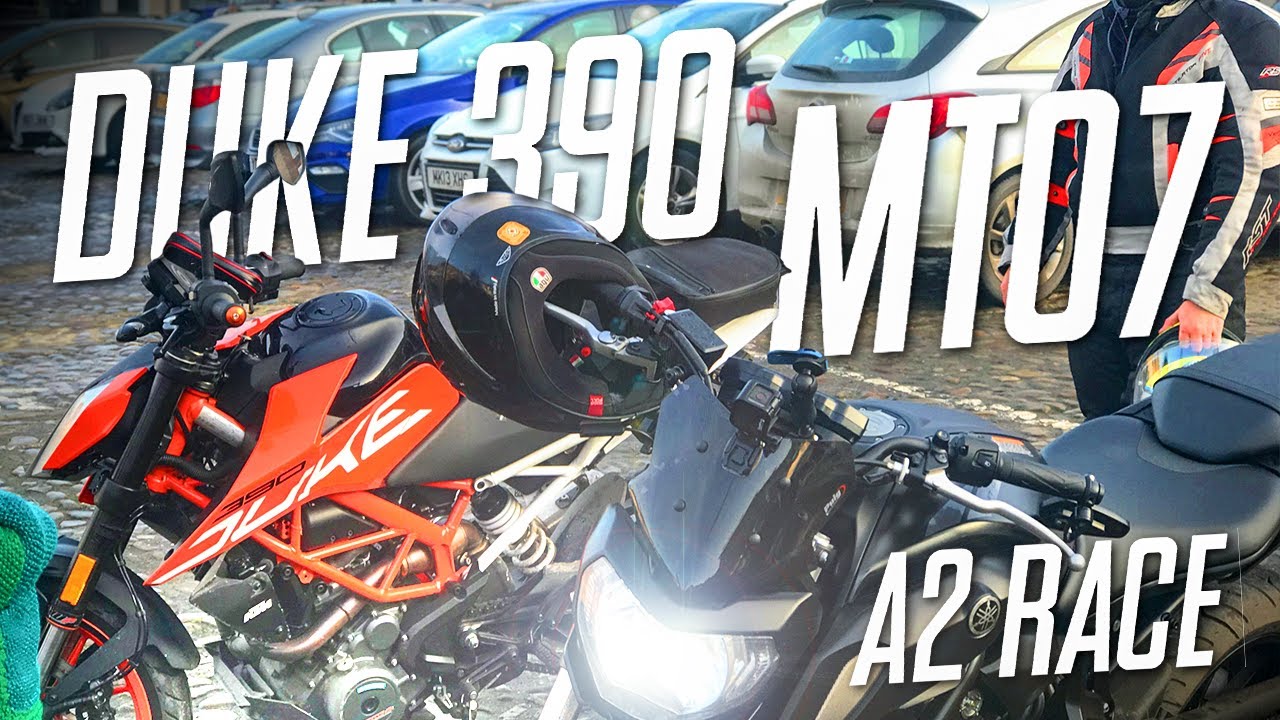 MT07 Vs KTM 390 Duke! *A2 RESTRICTED 