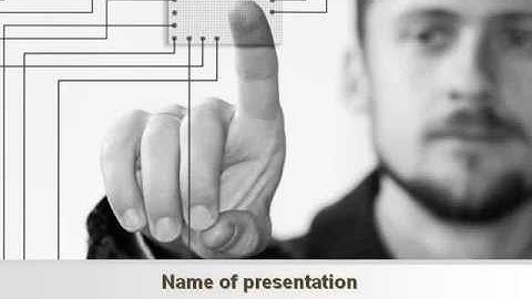 Free Microcircuit Designing PowerPoint Template by PoweredTemplate.com