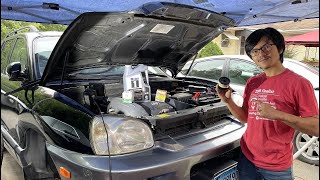 How To Change Oil Hyundai Santa Fe 2001-2006 2.7L 1st Gen | Drain Refill & Remove Replace Filter DIY