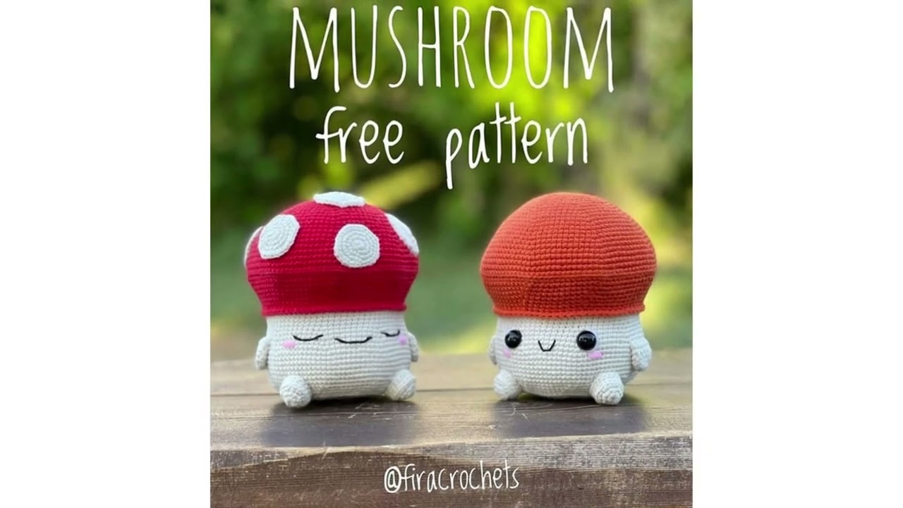 BEGINNER FRIENDLY: Crochet mushroom from PLUSH yarn 