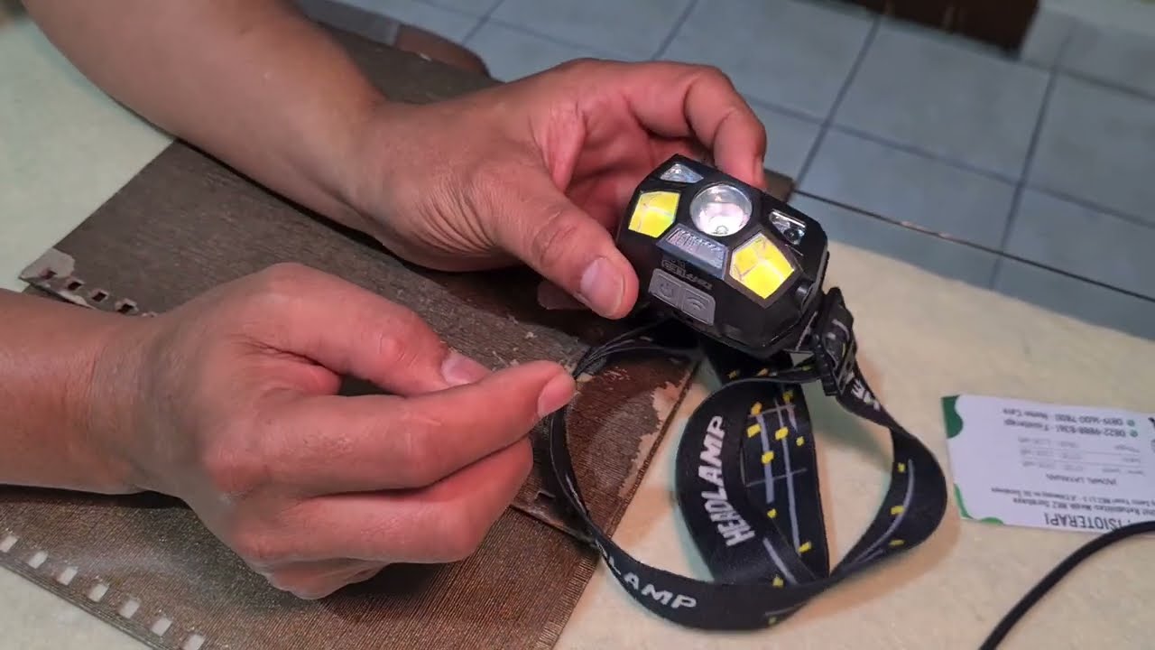 Senter Kepala LED Rechargeable Sensor Gerak Headlamp TaffLED BL066 TLED Headlamp Flashlight