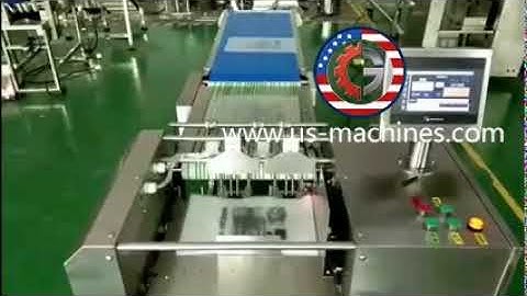 Large PE bag empty bag pouch paging feeding dispensing machine with counting system