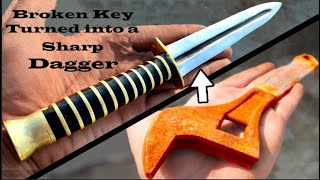 TURNING A BROKEN AND RUSTY WRENCH INTO A BEATUFIL DAGGER